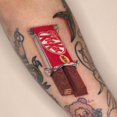 Tattoos - Realistic KitKat Bar - 143629